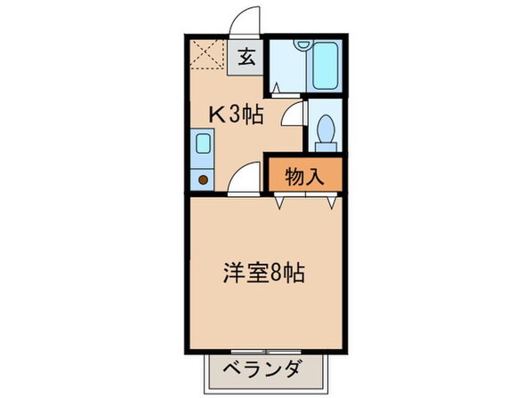 ハニーハイツの物件間取画像